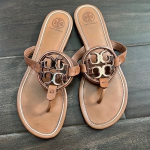 Tory Burch Womens Metal Miller Sandal — Size 9.5